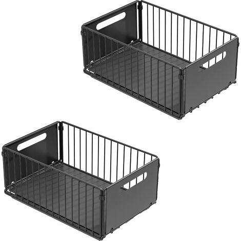 Schrankorganizer, doppelschichtig, ausziehbar, verstellbares Design, 2Stk Groß (1/2)