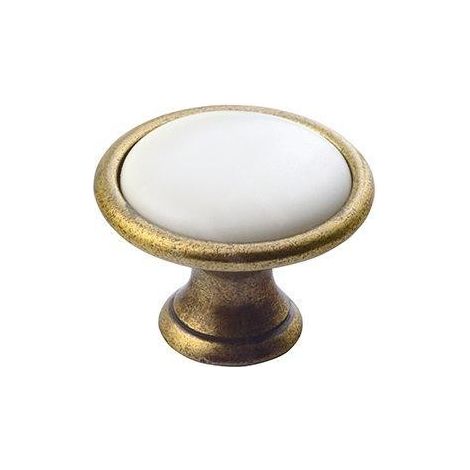 Sapho Accessoires - Poignée pour le meuble Cross, bronze/blanc 12937