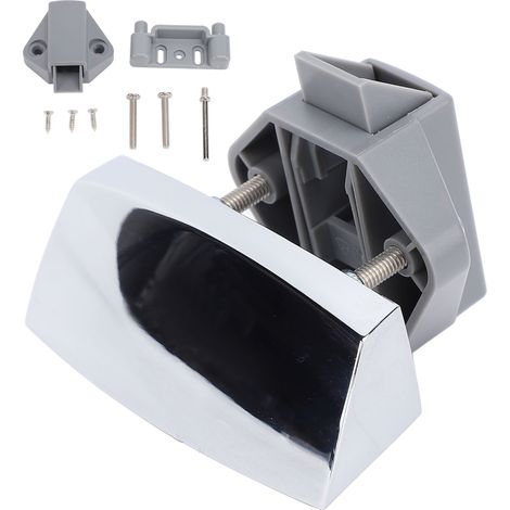 Serrure d'armoire sans clé en alliage de Zinc, bouton élégant pour Yachts, Camping-Car, caravane, véhicules de Camping, Chrome. (1/5)