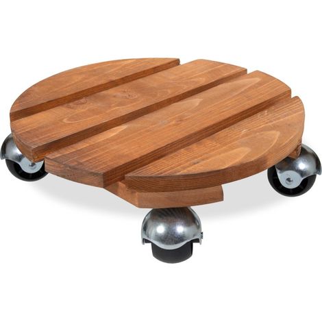 Roule Plante Rond Basics 30 Cm Bois Naturel - Louis Moulin