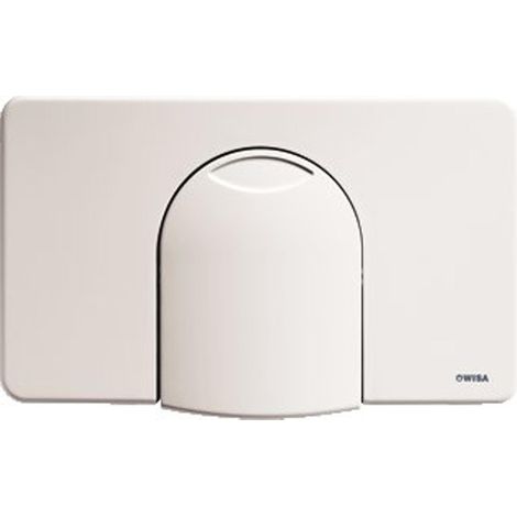 Plaque commande WC WISA 2100 frontale blanche encastrable (1/5)