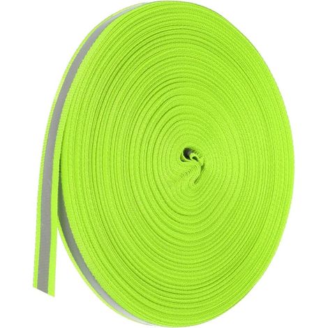 Reflektierendes Nähband, 10 mm breit, 40-45 Meter, fluoreszierend grün – Reflexionsband – Sicherheitszubehör (1/3)