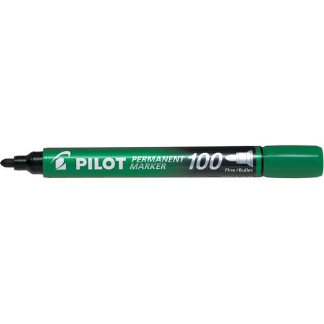 Pilot Permanent Marker 100 marcador 1 pieza(s) Punta fina Verde