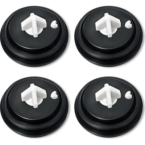 Joints de remplacement pour soupapes de chasse d'eau et mécanismes à flotteur, compatibles toilettes universelles, lot de 4 (1/5)
