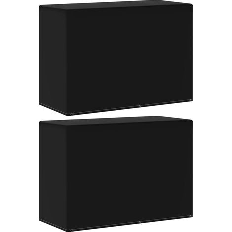 Housse de meubles de jardin 2pcs 6œillets barbecue 180x80x125cm (1/5)