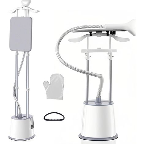 Defroisseur Vertical,Steamer Defroisseur,2000W 45g/min Réservoir D'eau de 2.5 Litres,Réglable en Hauteur, Elimine Les plis et Fonctionne sur Tous Les Tissus (1/5)
