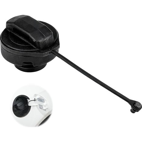 Universal Car Tank Cover, Replacement Fuel Tank Cap for Automobiles and Vans Heavy Duty Plastic Accessory, Reusable and Easy to Install