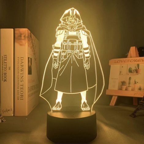 Veilleuse LED 3D SCSYV pour enfants Amajiki Tamaki, lampe de nuit LED inspirée de l'anime My Hero Academia, idéale pour décorer la chambre d'enfant. Lampe 3D Amajiki Tamaki pour anniversaire. (1/4)