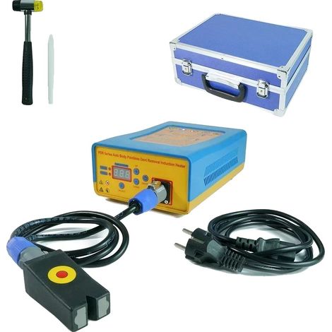 Máquina de reparación de abolladuras sin pintura, diseño compacto, tecnología de calentamiento por inducción, carcasa de plástico. (1/2)
