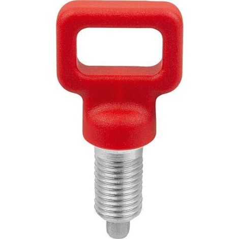 KIPP Arretierbolzen mit Ösengriff M10 x 5mm Form C Rastnut Kontermutter (1/3)