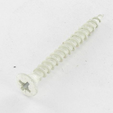 VBA3 Tête fraisée bombée TFB Pozi 4.5X40 Acier zingué Laqué blanc-500 pièces (1/4)