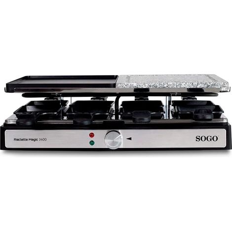 Grill raclette 3 en 1 1400W 42x21 cm (1/3)