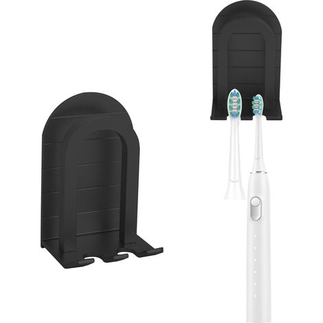 Porte-brosse à dents, support de tête de brosse à dents électrique mural, organisateur de porte-brosse à dents en aluminium pour salle de bain 1 pièce (1/5)