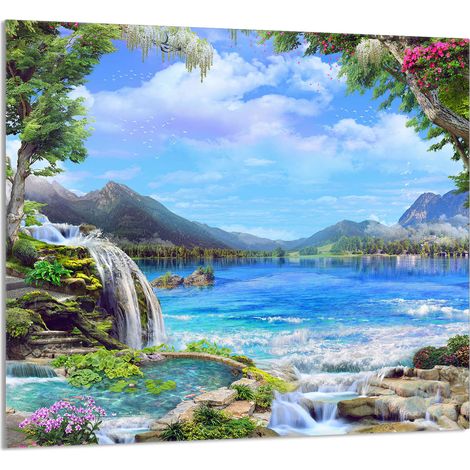 Panneau de verre POUR la cuisine 65x60 Montagnes (1/5)