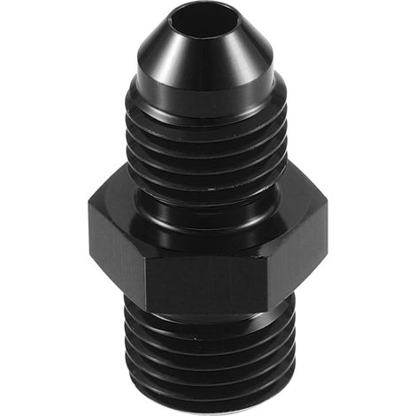 Adaptateur Union Flare Noir 1pc pour Système Carburant Aluminium (1/5)