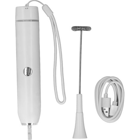 Mousseur à lait électrique portable 5V 2A 4W, matériau PP robuste, fonctionnement facile, fouet à main (1/5)