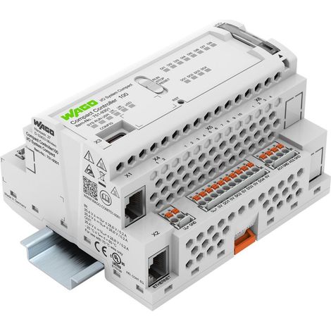 WAGO Compact Controller 751-9301 8DI 4DO 2AI 2AO 2NI1K/PT1K 1RS485 2xETHERNET (1/5)