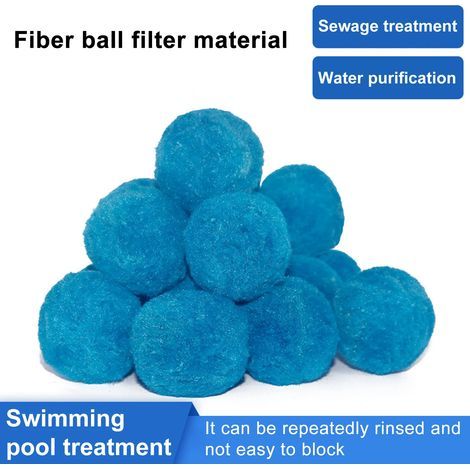 Boule filtrante pour spa/jacuzzi, 1 sachet, fibre durable et fiable, alternative au sable filtrant pour piscine/spa, fournitures ménagères (200 g)