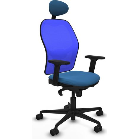 Sedia da ufficio piqueras y crespo Jorquera blu pelle sintetica (1/2)