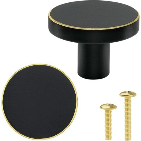 Poignée Encastrable pour Porte Coulissante, Lot de 2 Cachées Boutons de Tiroir en Alliage de Zinc pour Portes Coulissantes d'armoire de Tiroir,Avec Vis(Color:or,Size:Hole Spacing 96mm) (1/3)