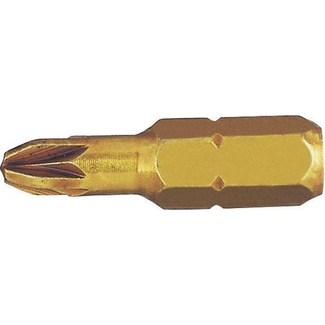 Embout Pozidriv court extra dur WITTE 1/4", guide-vis standard.