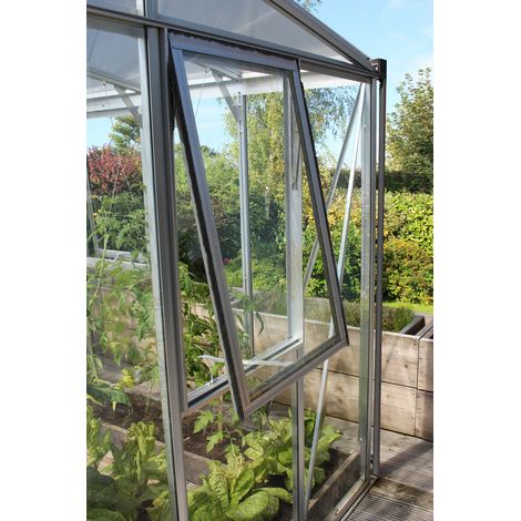 Vitavia Seitenfenster "H" für Vitavia Gewächshäuser, aluminium eloxiert, 3 mm ESG (1/3)