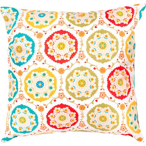 Gardenista - Coussins imprimés d'extérieur, coussins résistants à l'eau pour jardin, 45x45 cm coussins dispersés avec rembourrage en fibres creuses, coussins pour jouer - Samarkand (1/5)