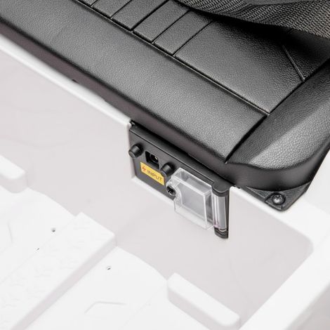 Auto Elettrica Bambini Audi SQ8 e-Tron 12V Con Licenza Ufficiale Sedile in Pelle Ruote EVA Telecomando 2.4GHz Luci LED MP3 Soft Start Porte Apribili Auto 3–6 Anni - Colore: Bianco (1/5)