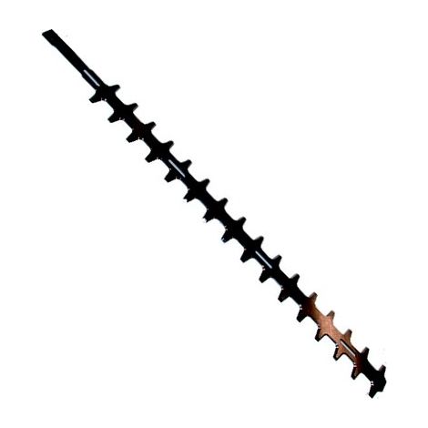 Lame inférieure taille haies 65 cm – Double dentures pour coupe nette – Adaptable Alpina, Dolmar, Efco, Kawasaki, Makita, Marunaka, Oleo Mac, Robin, Zenoah