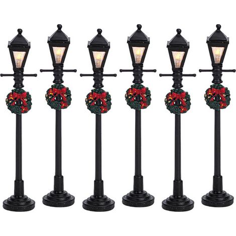 Lemax Lampadaire Lanterne À Gaz Lot De 6