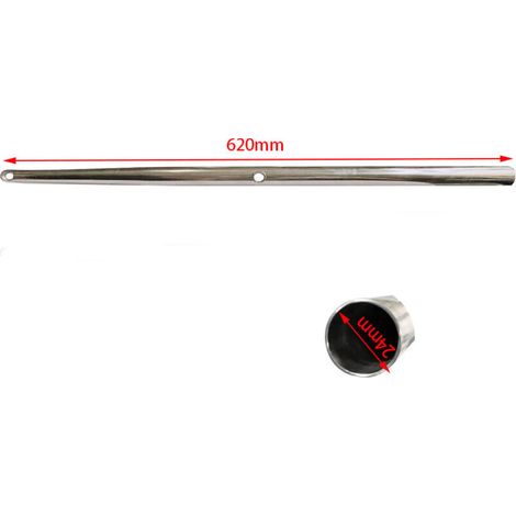 Mât de pavillon de yacht neuf en acier inoxydable, sans joint ni drapeau. Accastillage, accessoires de yacht, mât de pavillon marin. Base de mât de pavillon de yacht neuve en acier inoxydable, sans jo (1/3)