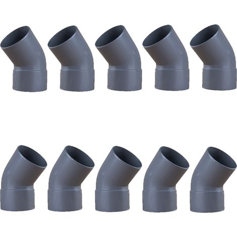 10 coudes PVC 45° Mâle/Femelle Ø100 - First Plast (1/5)