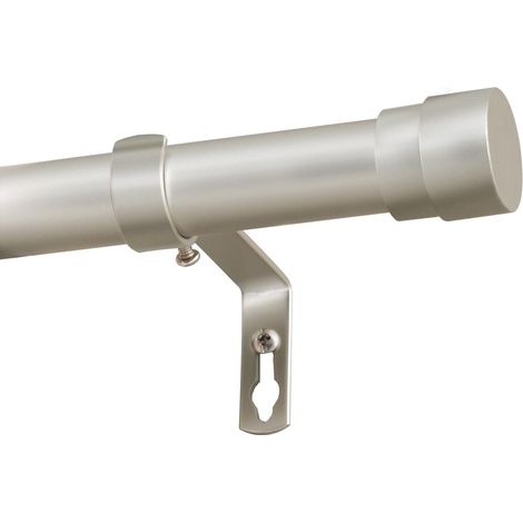 Tringle à Rideau Extensible Nickel 76-349cm,Diamètre du tuyau 25mm,Charge 20kg,Kit d'Installation Inclus,Convient pour La Cuisine/la Chambre à Coucher (1/5)