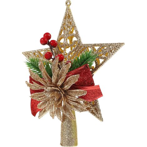 Étoile de Noël à Cinq Branches en Plastique pour Sapin (1/5)