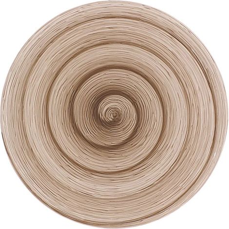 Grauer Memento Teller aus handbemalter Keramik Ø 27,5 cm