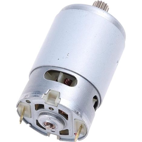 1 motor eléctrico de iones de litio para sierra de mano, motor de vaivén, motor para modelos de automóviles, 21 V CC, 29800 RPM, 14 dientes, engranaje de 8,2 mm de diámetro, motor de 550 CC, apto para (1/5)