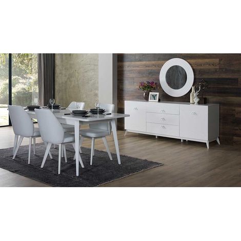 Comedor completo ALMODA blanco