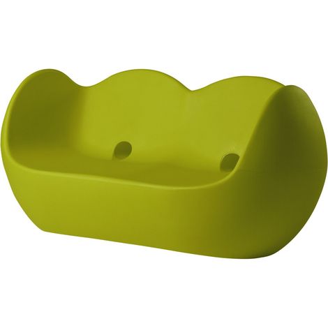 Blossy Verde lime originale slide di design per giardino esterno interno colorata moderna polietilene made in Italy sedia seduta poltrona