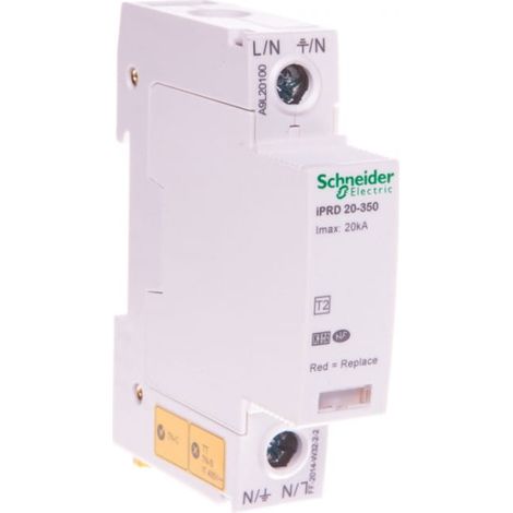 Scaricatore di sovratensione tipo T2 1P 20kA iPRD-20-20kA-350V-1P A9L20100