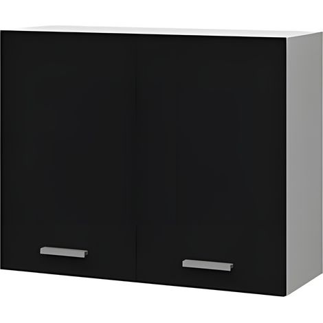 STAMAR Hängeschrank Küche - 80x58 cm - Schwarz matt - Minimalistisches Design - Praktisch und Elegant (1/5)