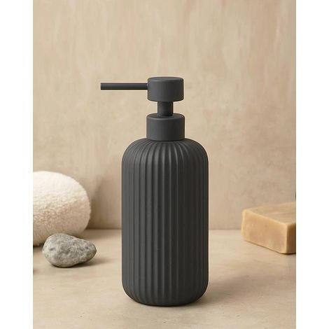 Exagonshop Dispenser portasapone liquido da appoggio in ceramica