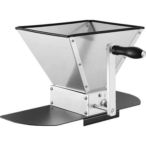 Mophorn Mulino Manuale per Cereali, Macinino a Mano per Malto e Birra Artigianale, Macina Regolabile con 2 Rulli in Acciaio Inox, Tramoggia da 4 Litri e Piastra di Base (1/5)