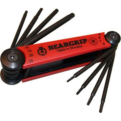 Jeu de clés Beargrip 6, 7, 8, 9, 19, 15, 20, 25 mm (8 pcs)