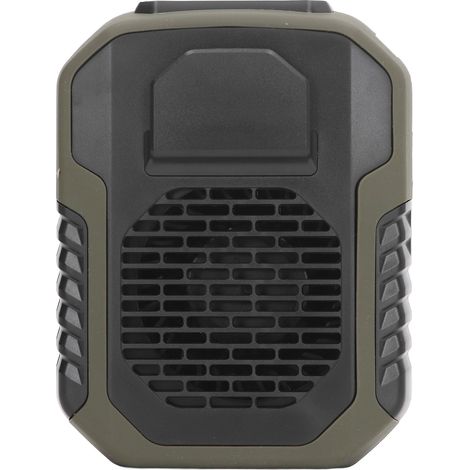 Mini ventilateur de ceinture avec cordon, rechargeable USB 6000mAh, DC 5.0V 2.0A, 3 vitesses, ventilateur clipable pour travailleur, vert armée (1/5)