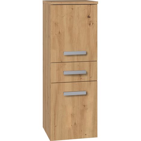 Meuble de salle de bain, Chêne Artisanal, 85 x 30 x 30 cm (1/5)