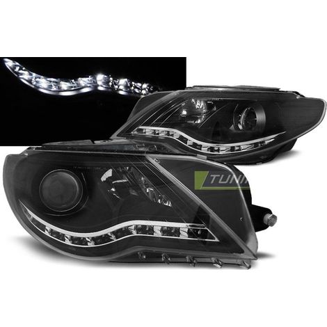 Paire de feux phares VW Passat CC 08-12 Daylight led noir-27361981 (1/3)