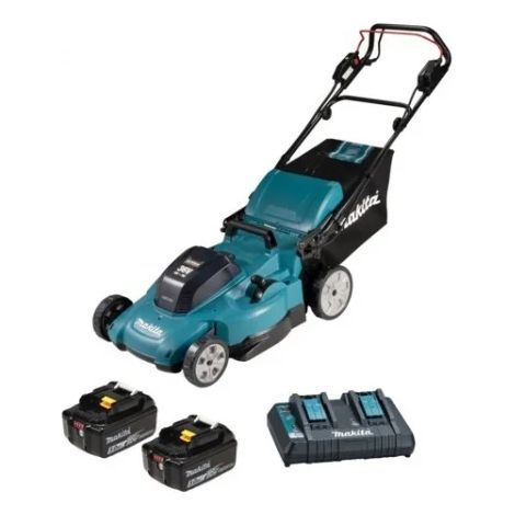 Akku-Rasenmäher DLM539PT2, 36Volt (2x18Volt) Leistung: Akku-Betrieb 36Volt, zwei 18V-Akku-Steckplätze (1/5)