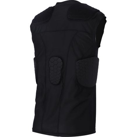 Gilet de compression rembourré pour jeunes, séchage rapide, résistant aux chocs, sans manches, avec protection des côtes et de la poitrine, idéal pour le baseball et le football (taille XL). (1/5)