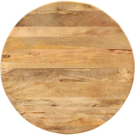 Maison Exclusive - Esstisch Ø110x78 cm Massivholz Mango und Stahl (1/5)