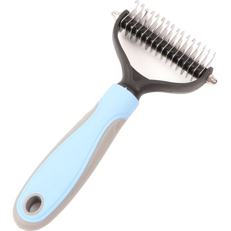 Brosse de toilettage pour animaux de compagnie, Double face, perte de poils, peigne démêlant pour Golden Retriever (1/5)